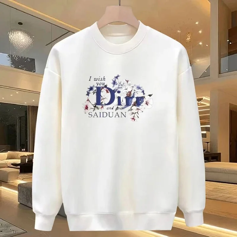 Unisex White 'I Wish You Dior' Graphic Sweatshirt