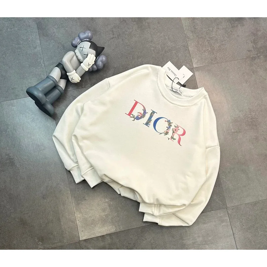 Dior Air Force 1 White Floral Sweatshirt