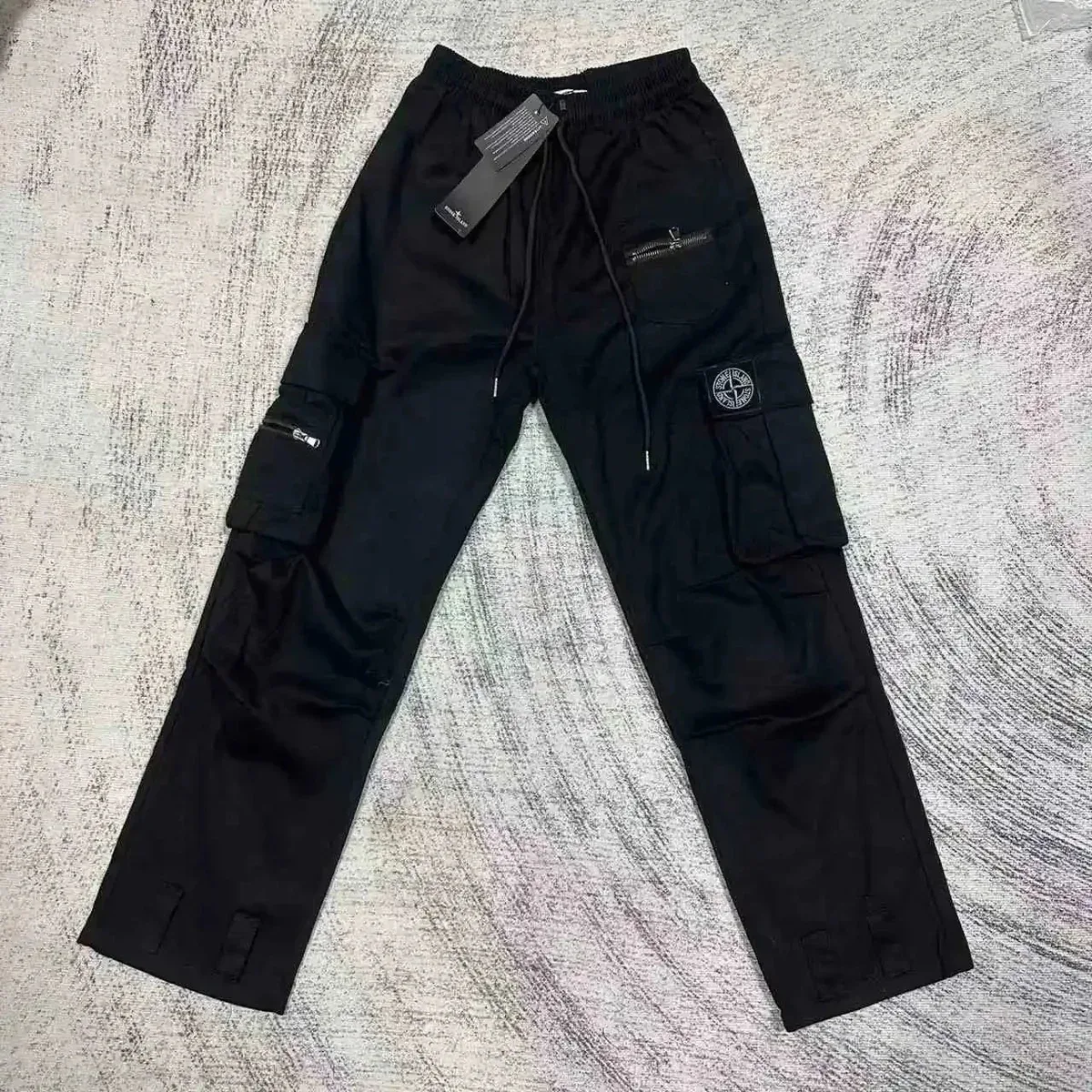 Stone Island 68-15 Black Cargo Pants
