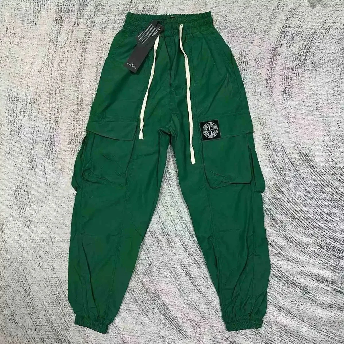 Stone Island 68-15 Green Cargo Pants