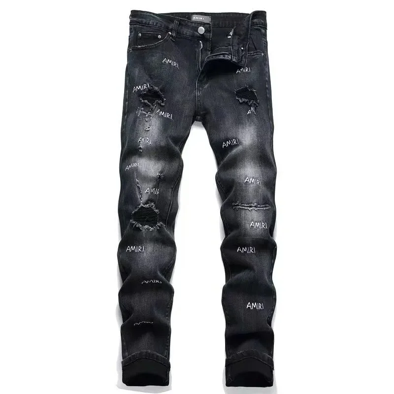 Amiri Black Distressed Jeans