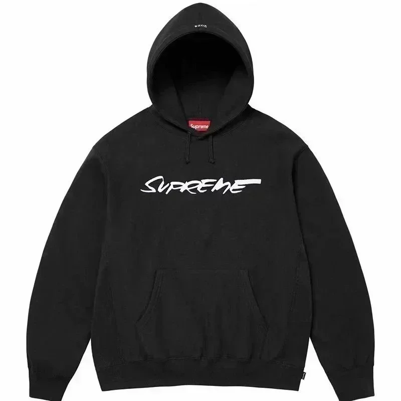 Supreme Black Script Logo Hoodie