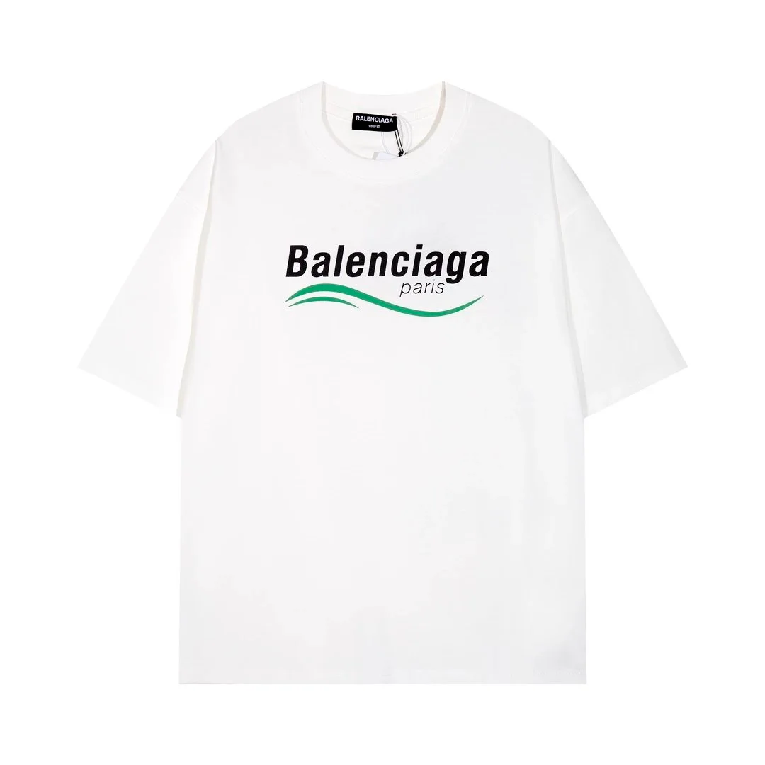 Balenciaga White Paris Logo T-Shirt
