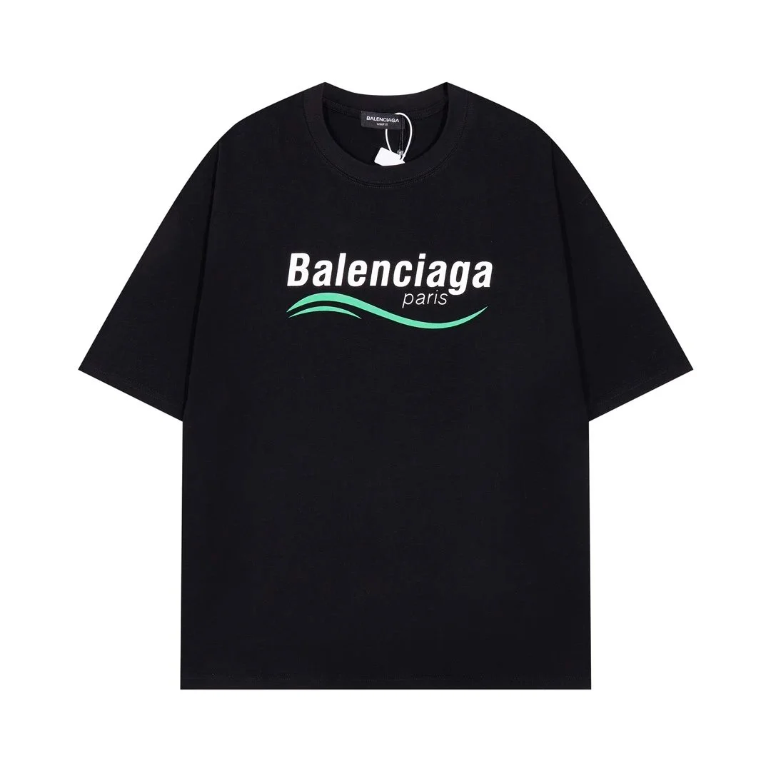 Balenciaga Black Paris Logo T-Shirt