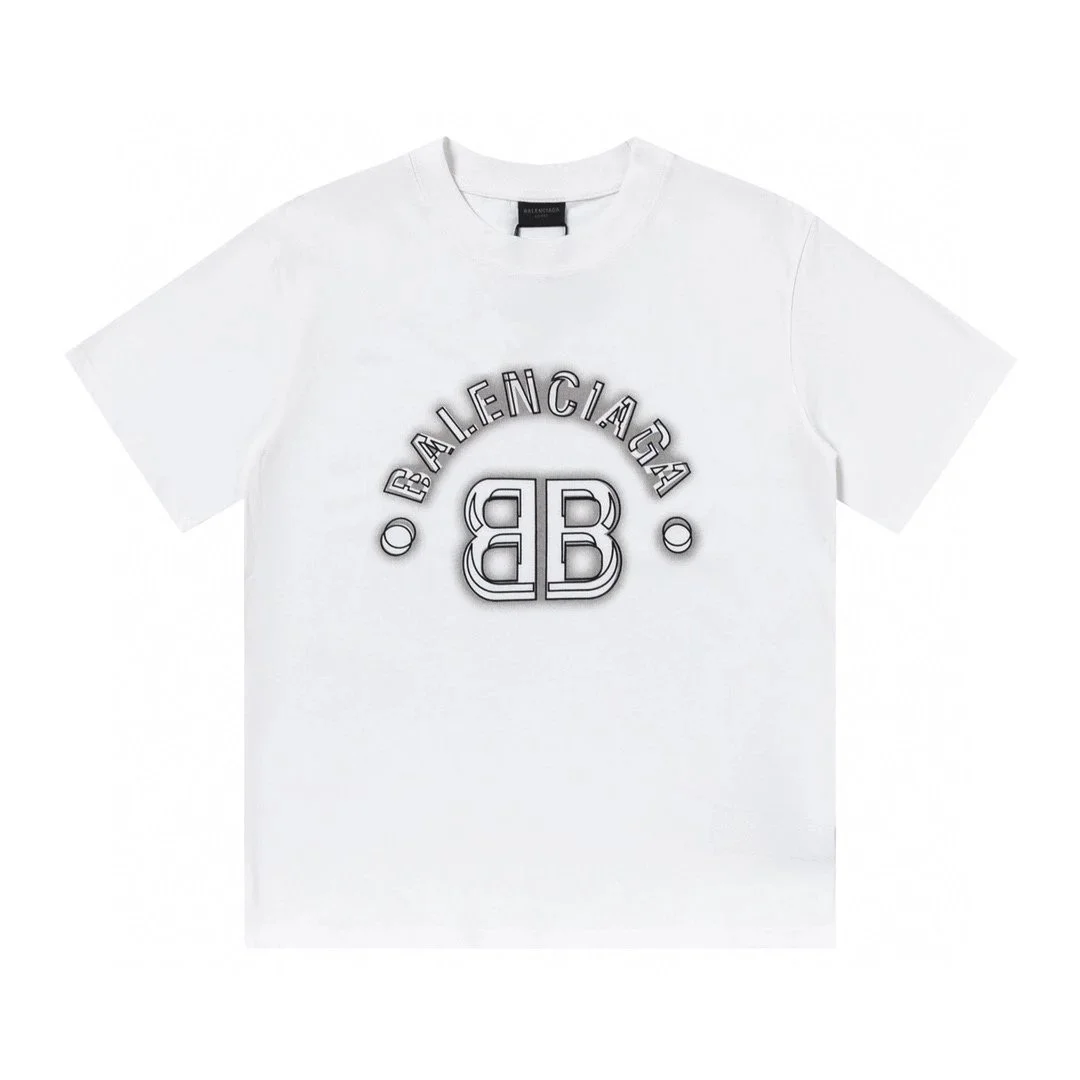 Balenciaga BB Logo White T-Shirt