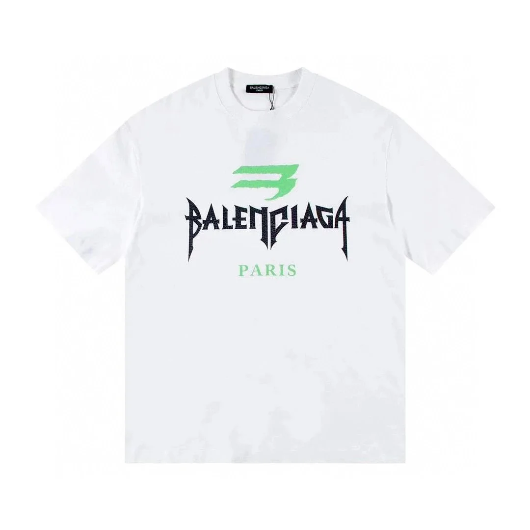 Balenciaga White PARIS Logo T-Shirt
