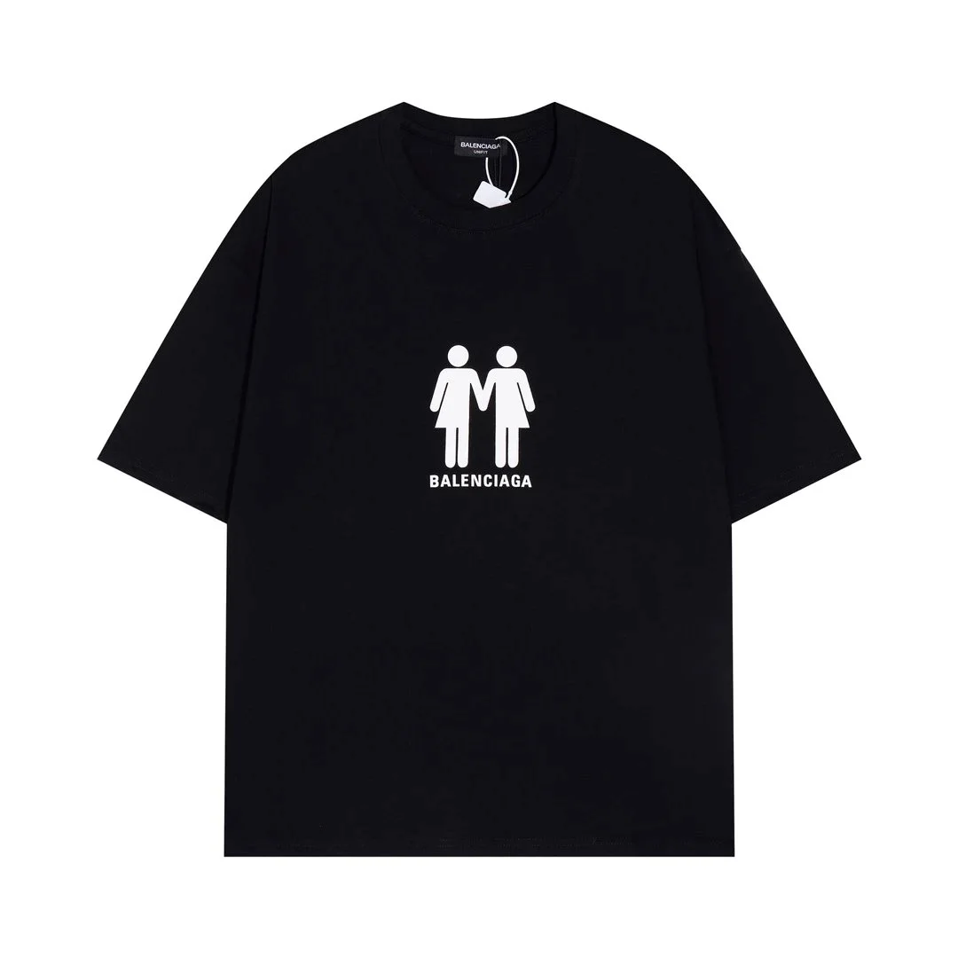 Balenciaga Icon Graphic T-Shirt Black