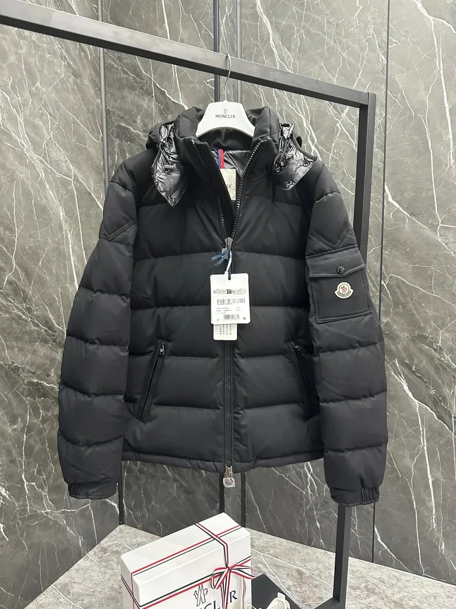 Moncler Black Classic Parka Winter Jacket