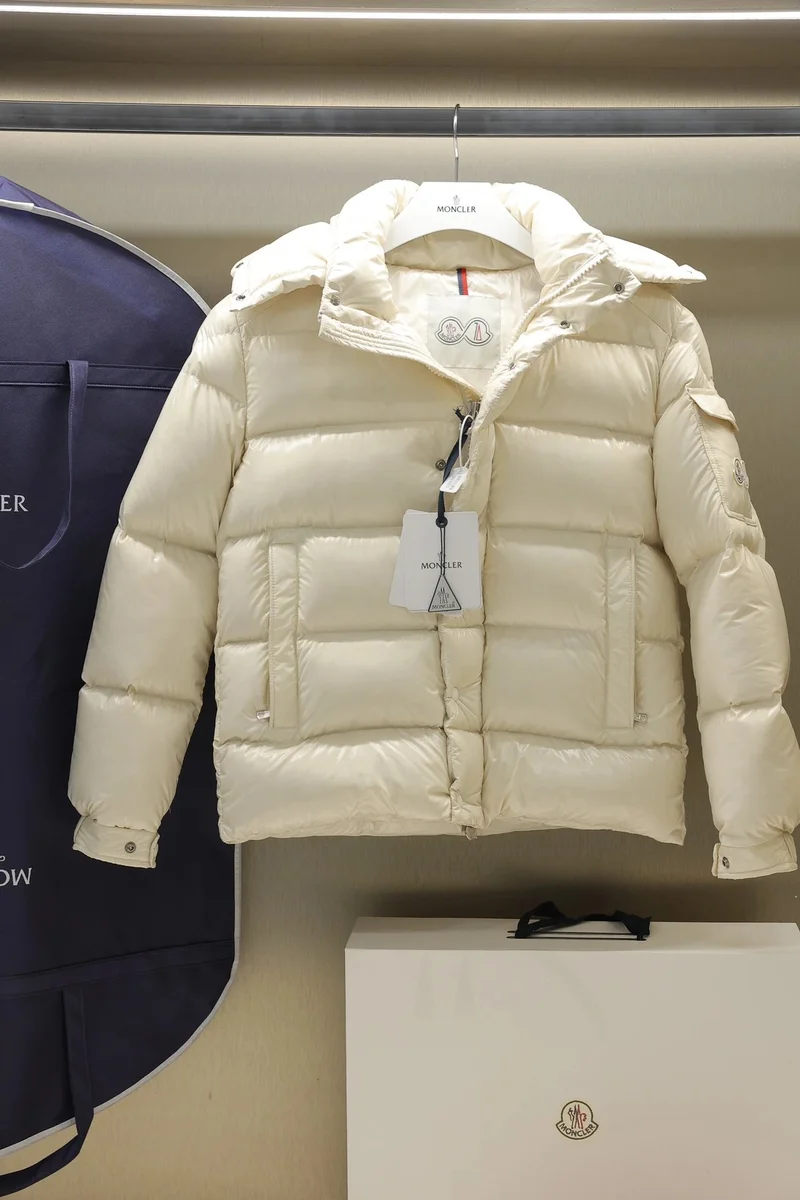Moncler Ivory Down Jacket