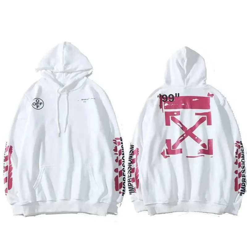 Off-White OW100 Arrow White Red Hoodie