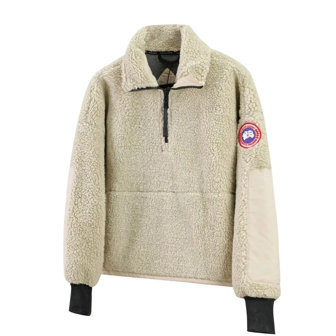 Canada Goose Arctic Program Beige Half-Zip Jacket