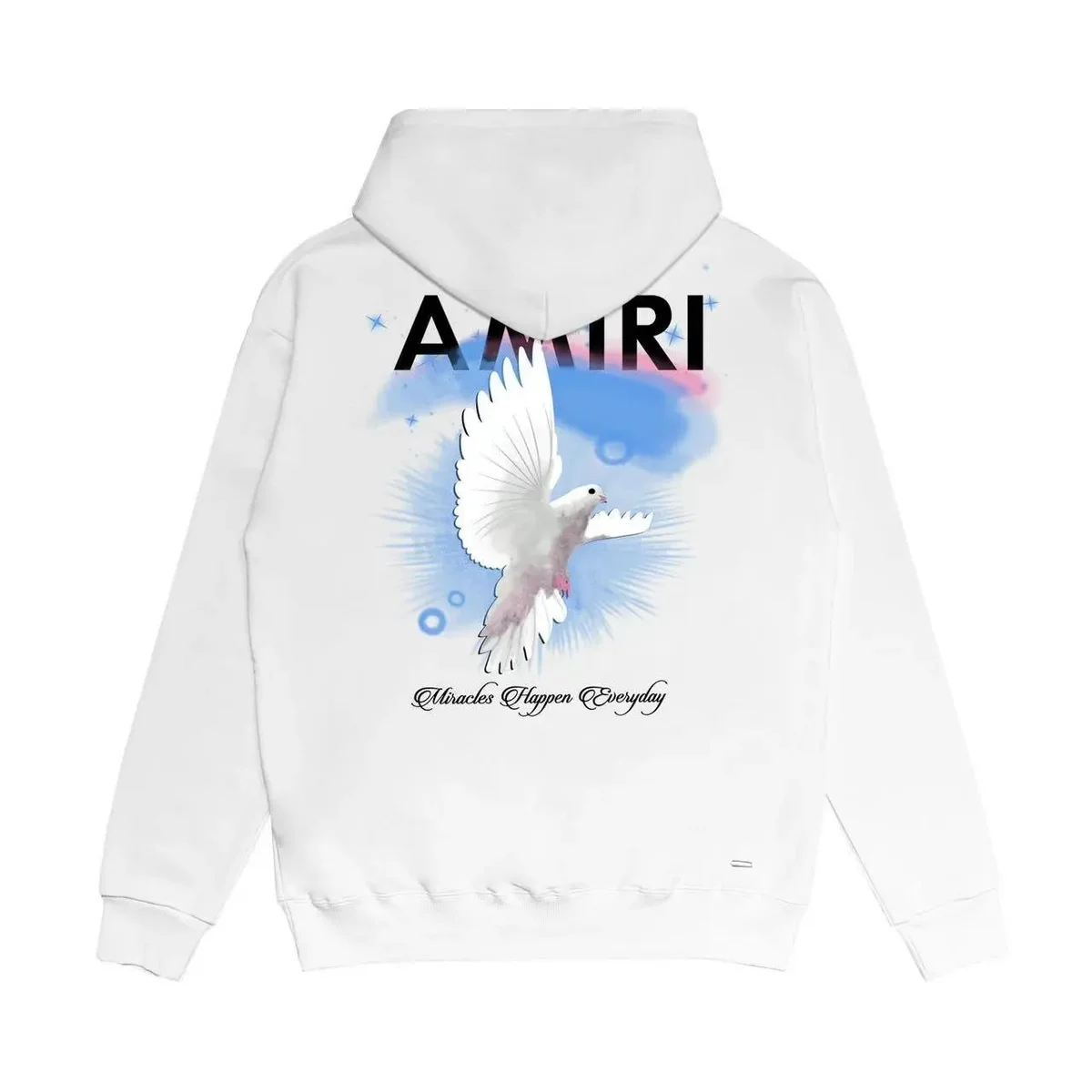 Amiri White Dove Hoodie