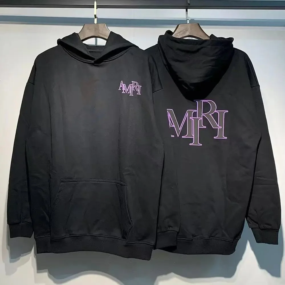 Amiri MX1 Black Purple Hoodie