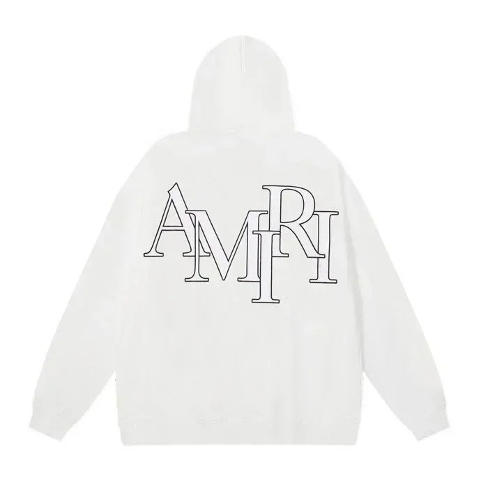 Amiri AMRI Outline Hoodie White