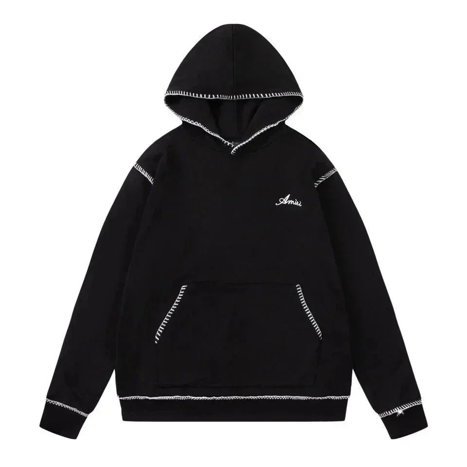 Amiri Amiri Black & White Stitched Hoodie Black - 1