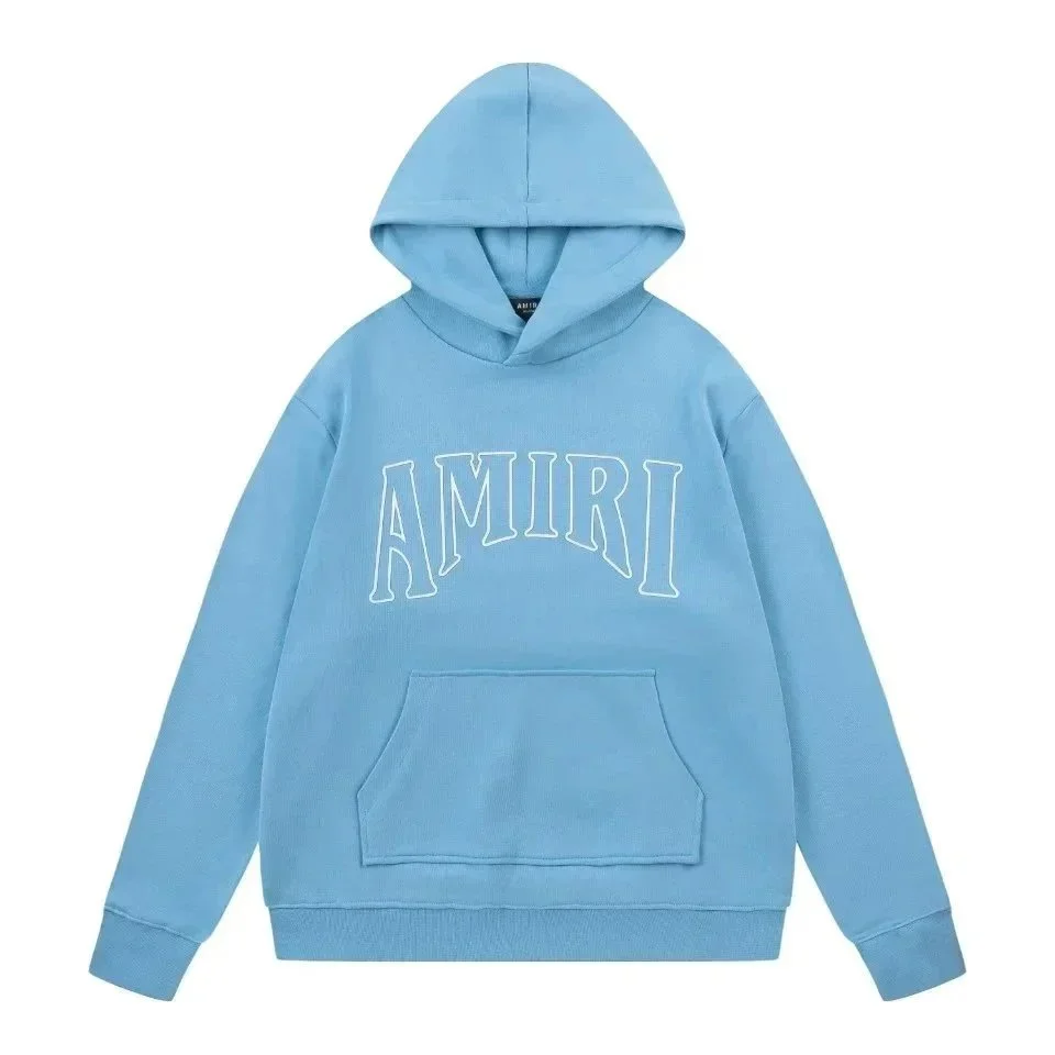 Amiri Light Blue AMIRI Hoodie Sweatshirt