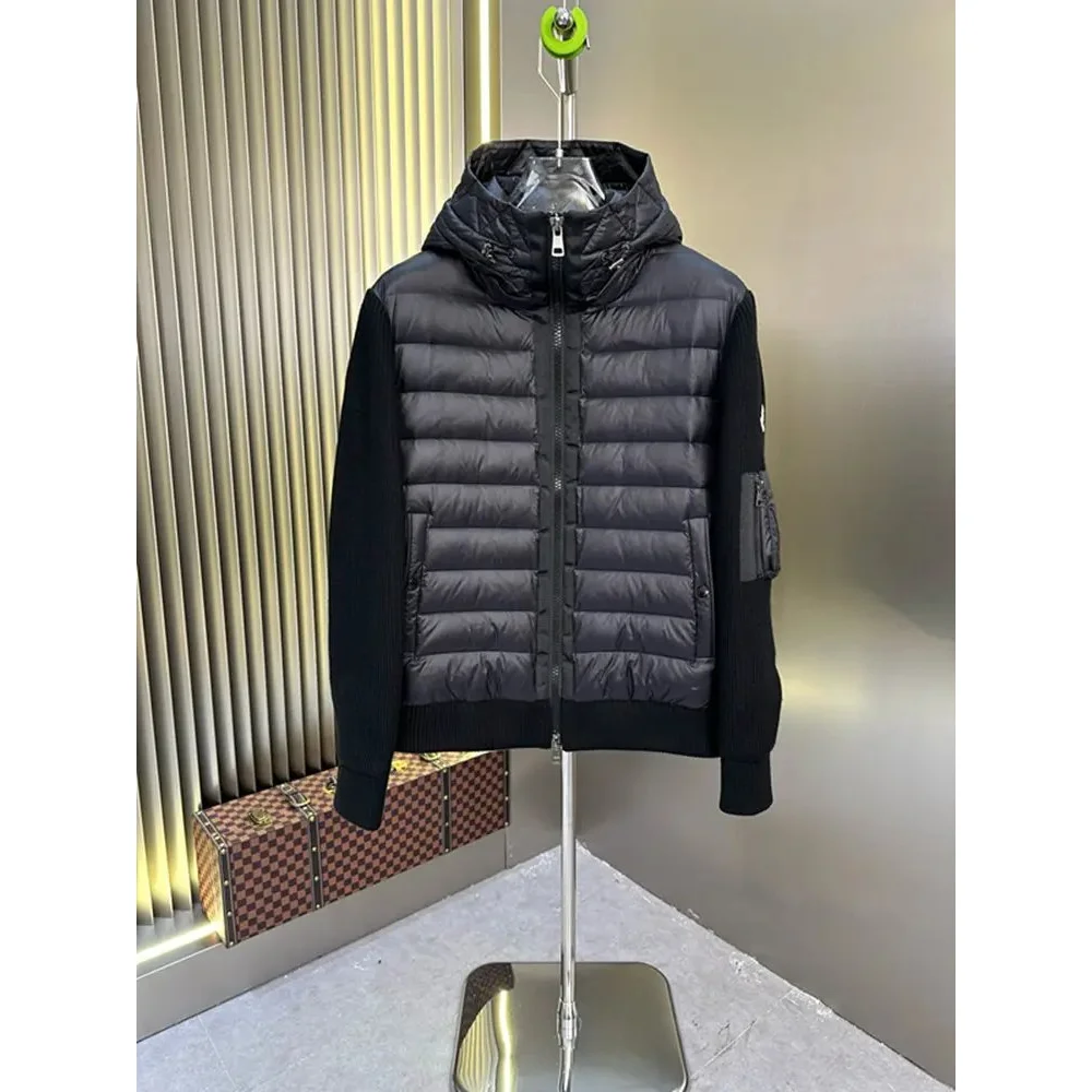 Black Hooded Puffer Jacket