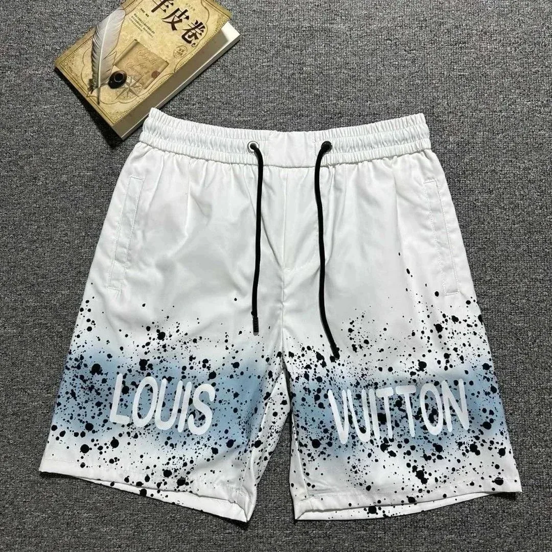 Louis Vuitton Painted Splatter Shorts White