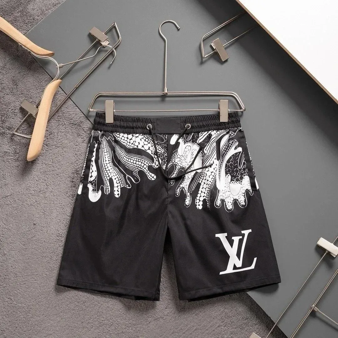 Louis Vuitton LV Monogram Print Shorts Black