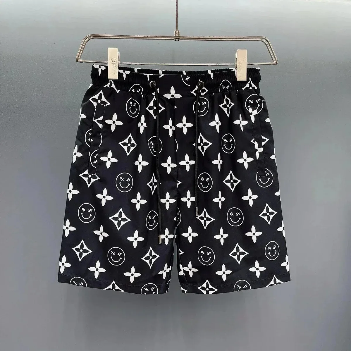 Louis Vuitton Monogram Smiley Print Shorts Black