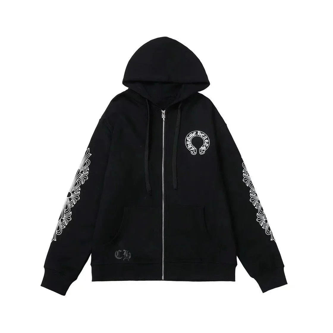 Chrome Hearts CH Cross Black Zip-Up Hoodie