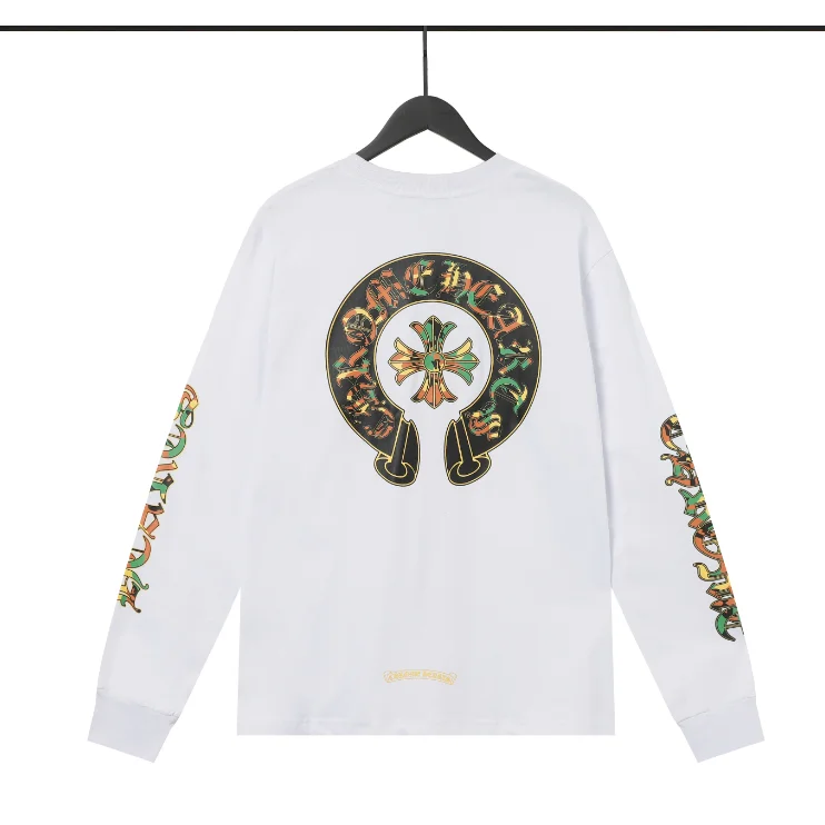 Chrome Hearts CH Cross White Long Sleeve T-Shirt