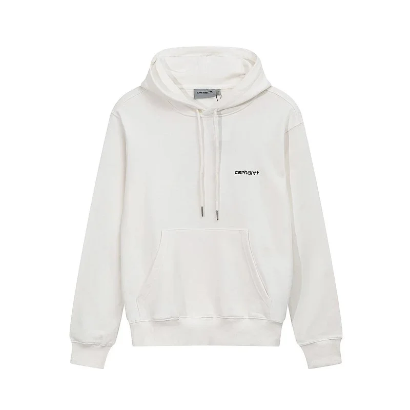 Carhartt White Hoodie with Front Pocket