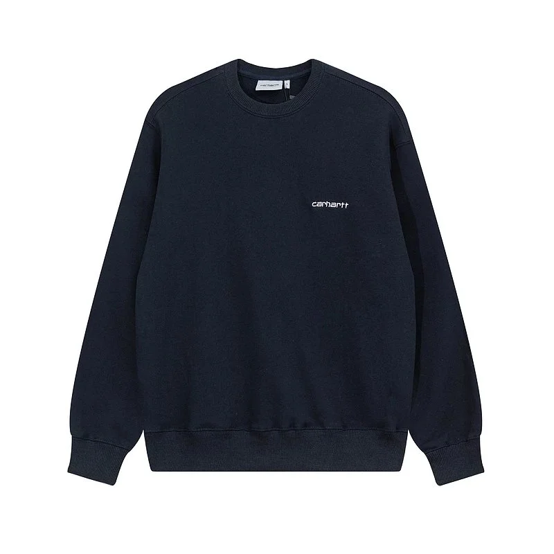 Carhartt Navy Embroidered Crewneck Sweatshirt