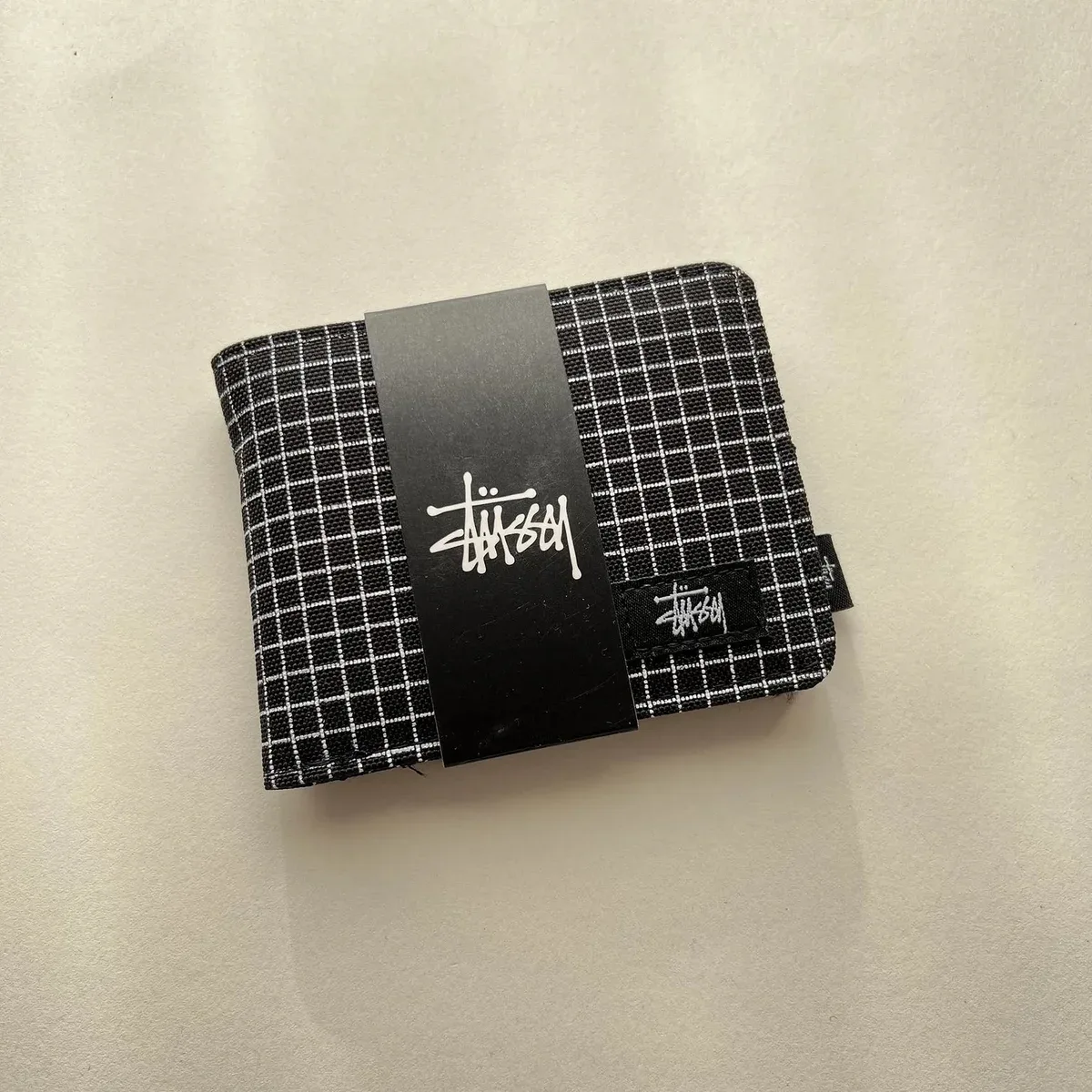 Stussy Grid Check Wallet Black/White