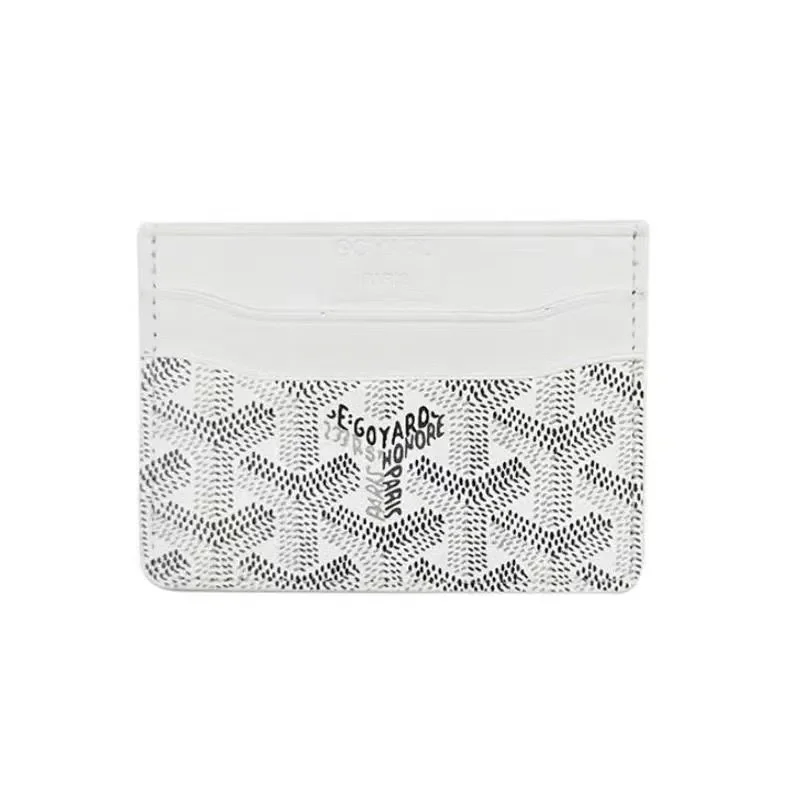 Goyard Goyardine White Card Holder