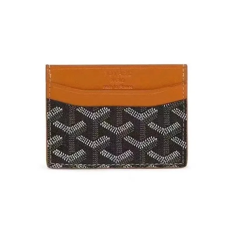 Goyard YARD Card Holder Black/Orange