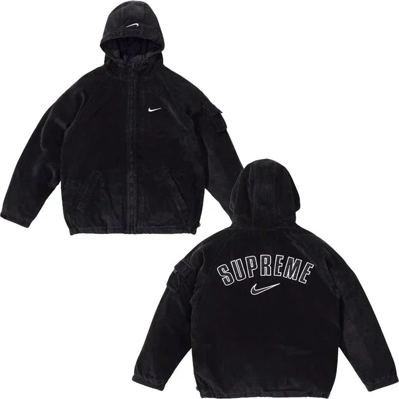 Nike Supreme x Nike Corduroy Parka Black