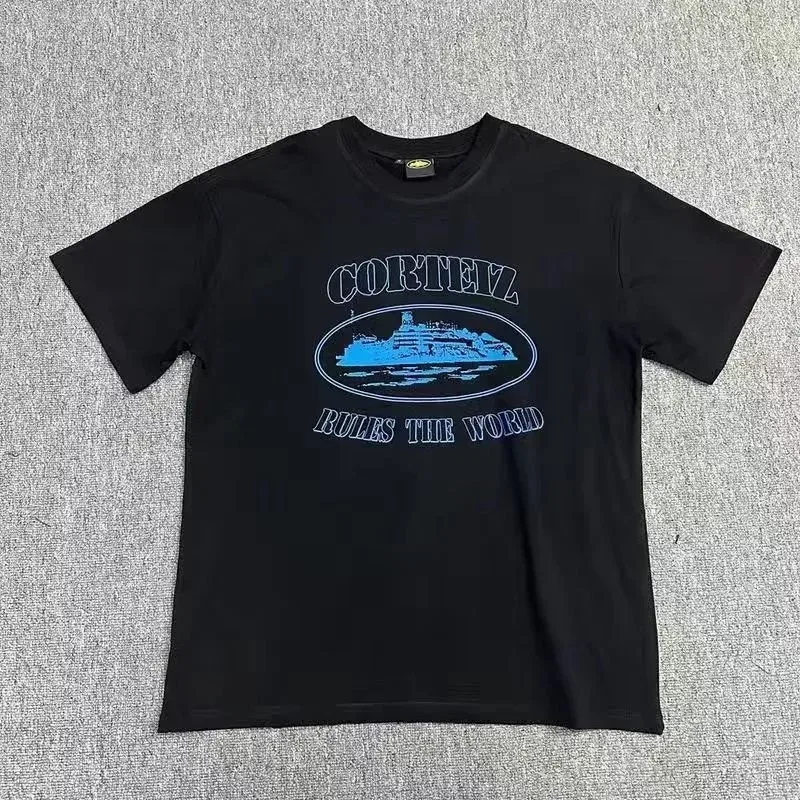 Corteiz Rules the World Black T-Shirt