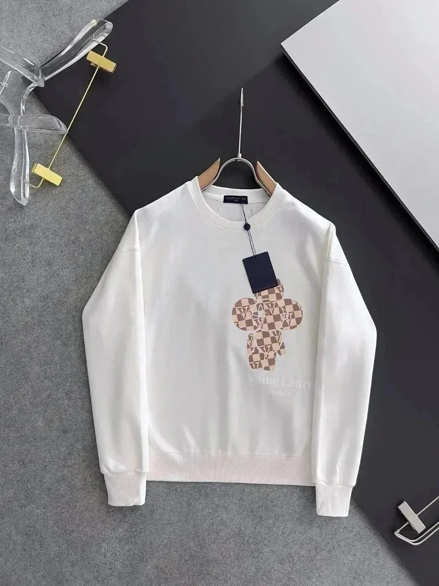 Louis Vuitton Classic Logo White Graphic Sweatshirt
