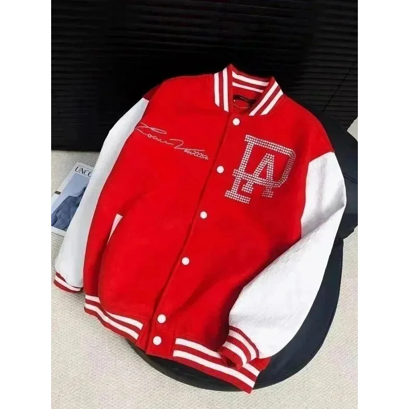 Louis Vuitton Tabi Red & White Letterman Jacket