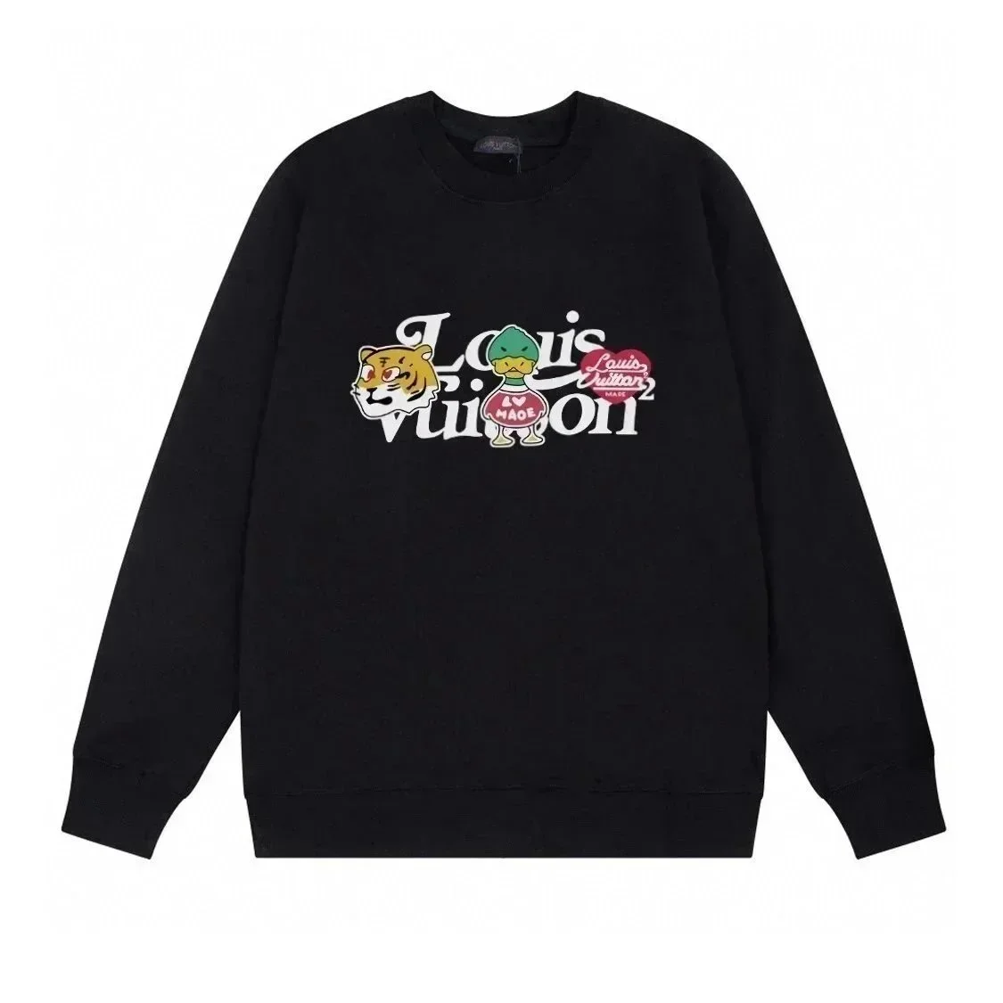 Louis Vuitton Black Tiger & Duck Graphic Sweatshirt