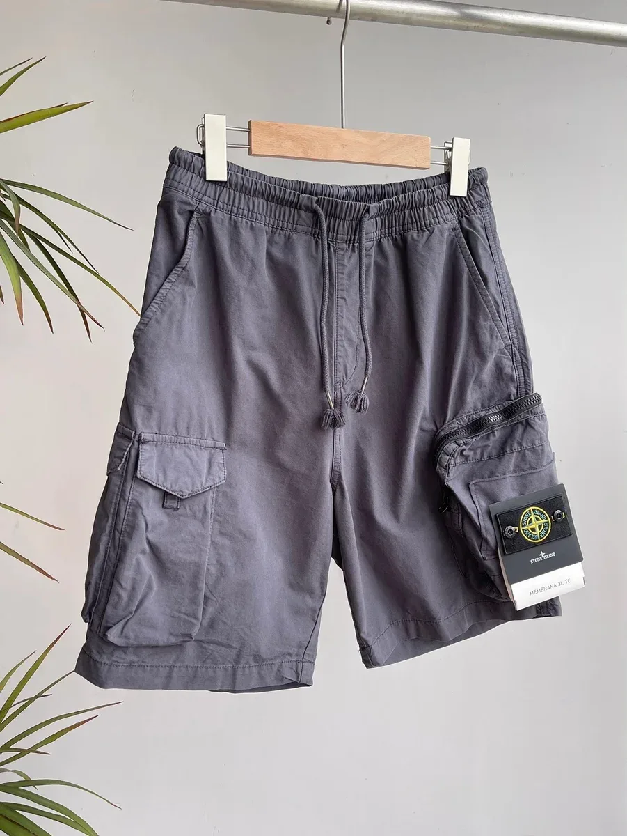 Stone Island 68-15 Cargo Shorts Grey Casual