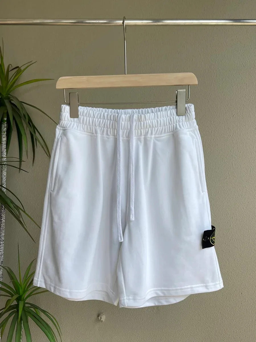 Stone Island 68-15 White Shorts