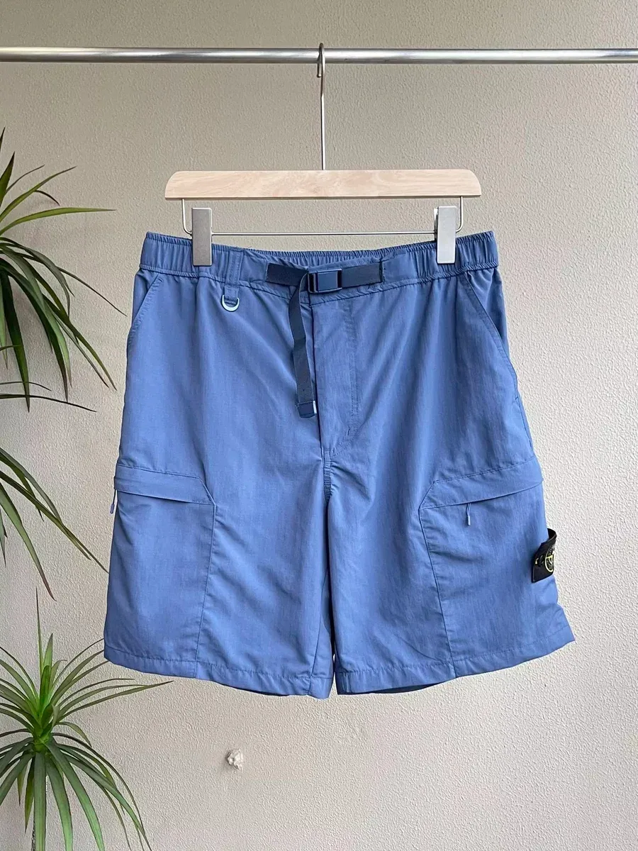 Stone Island 68-15 Blue Cargo Shorts