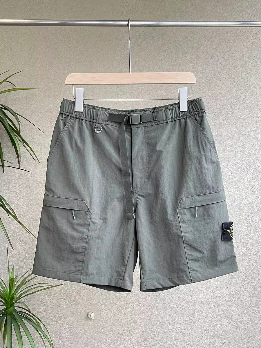 Stone Island 68-15 Olive Cargo Shorts