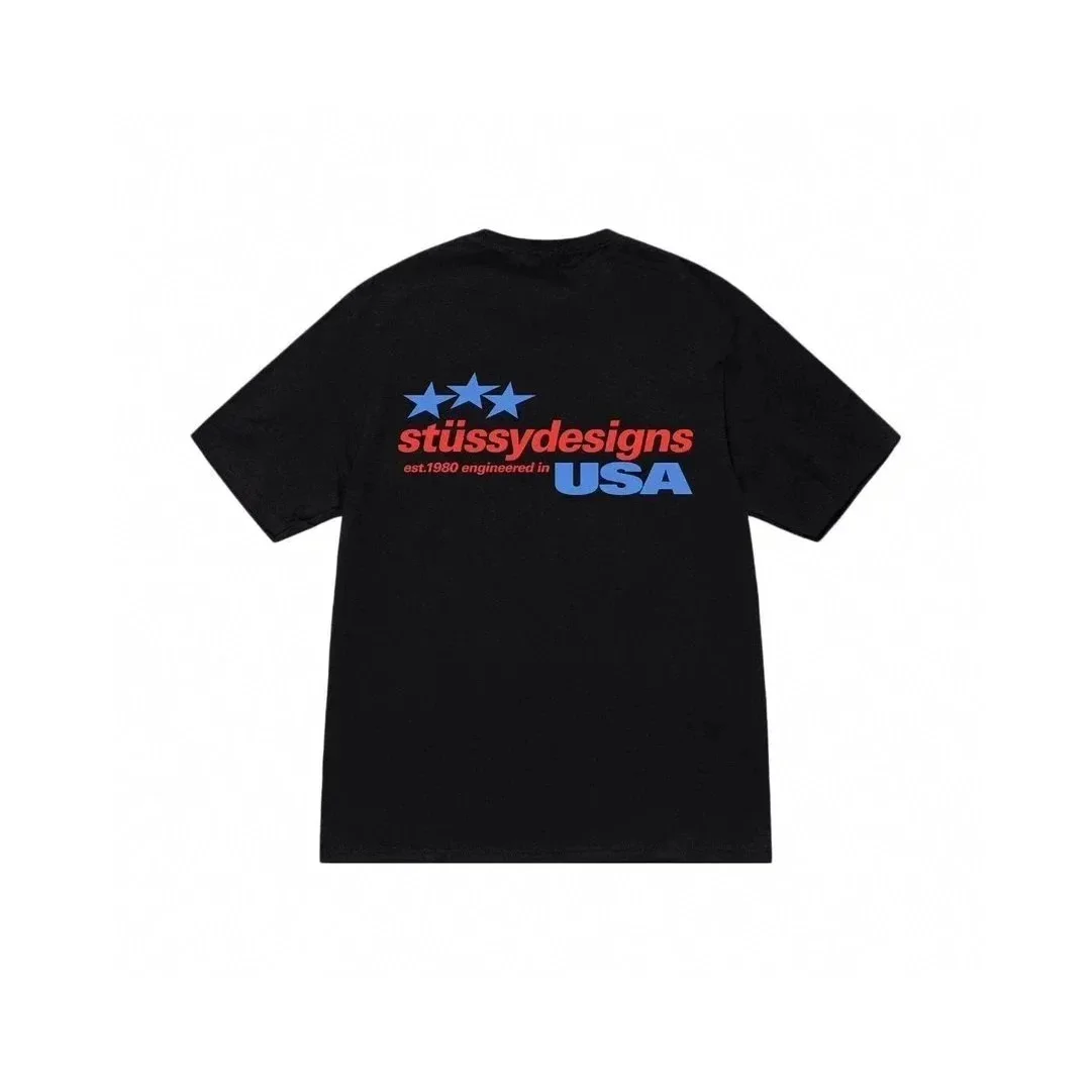 Stüssy Stüssy Designs USA Black T-Shirt