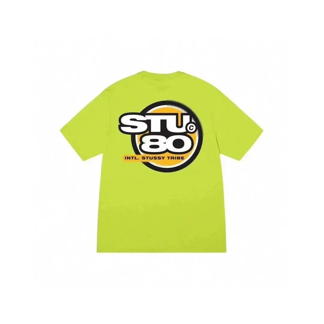 Stussy STU 80 Intl. Stussy Tribe Lime Yellow T-Shirt