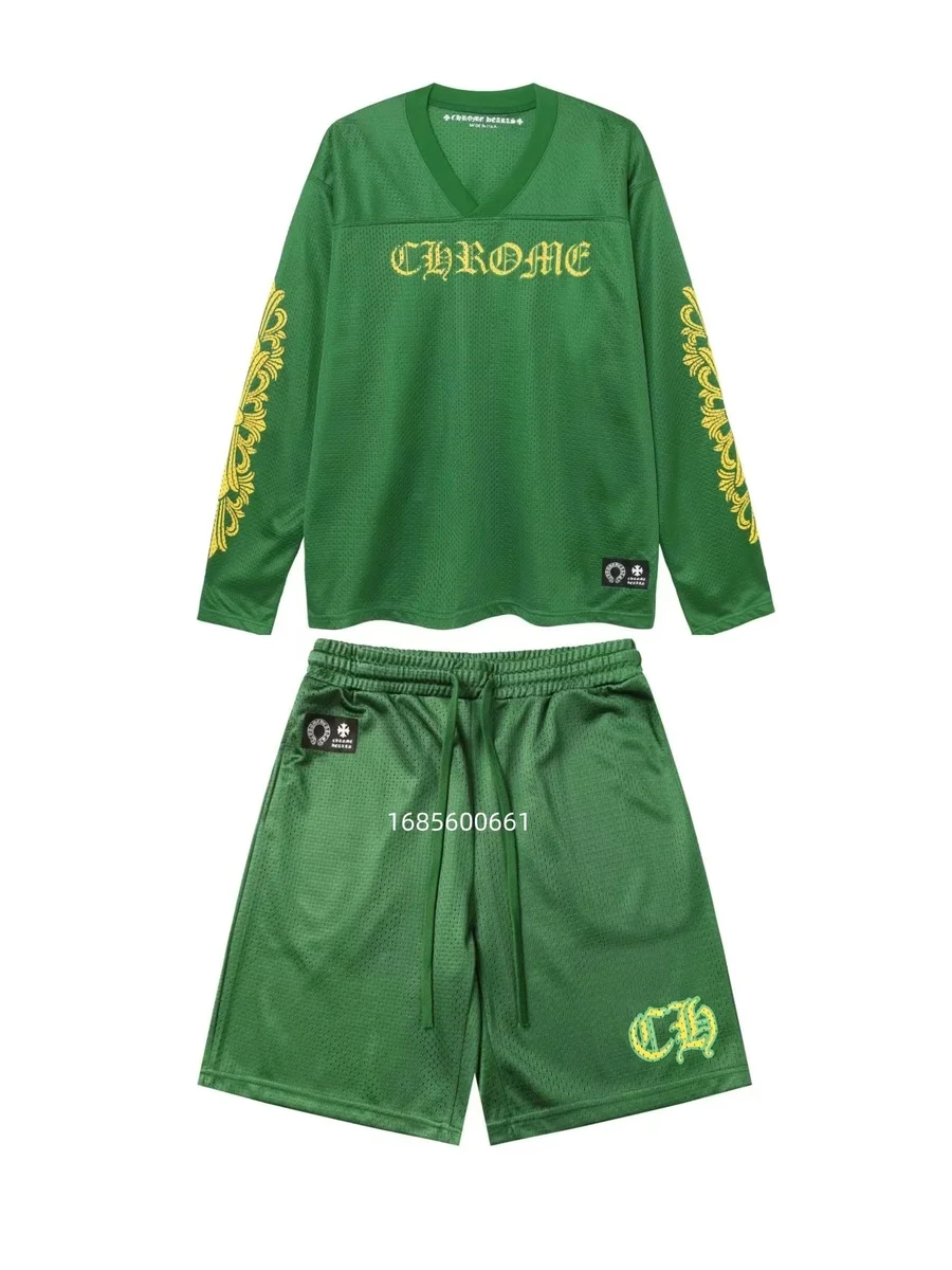 Chrome Hearts Green CH Logo Mesh Set