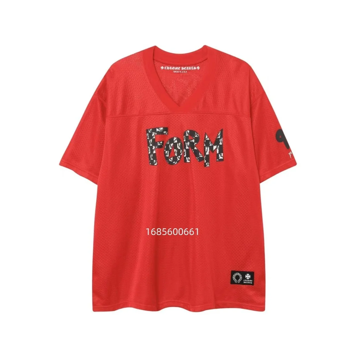 Chrome Hearts FORM Red Mesh T-Shirt