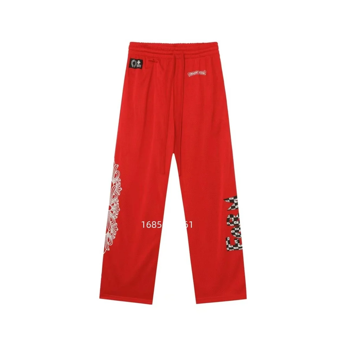 Chrome Hearts Red Baroque Print Track Pants