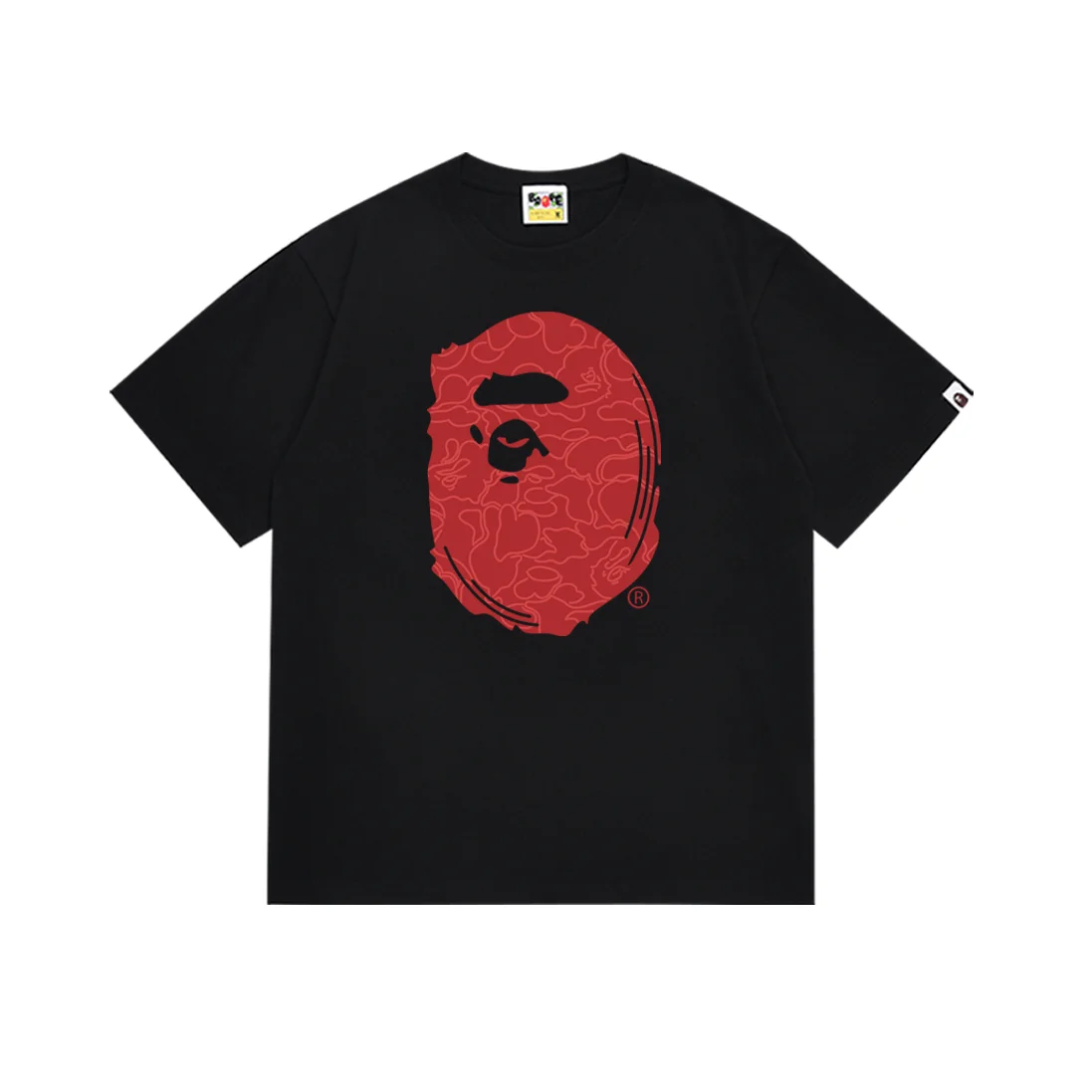 A Bathing Ape BAPE STA Black Red T-Shirt
