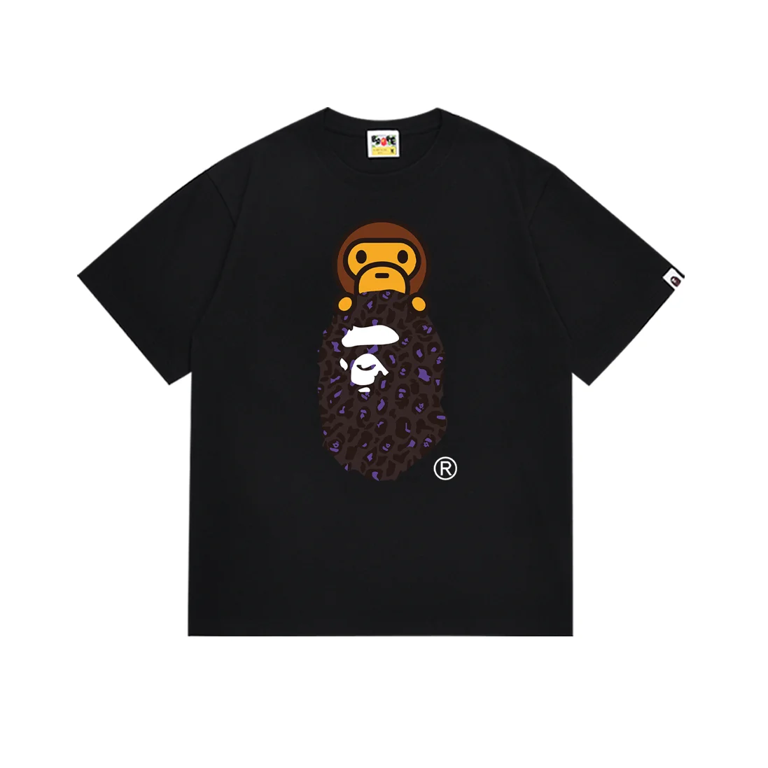 BAPE STA Triple Black BAPE Head T-Shirt