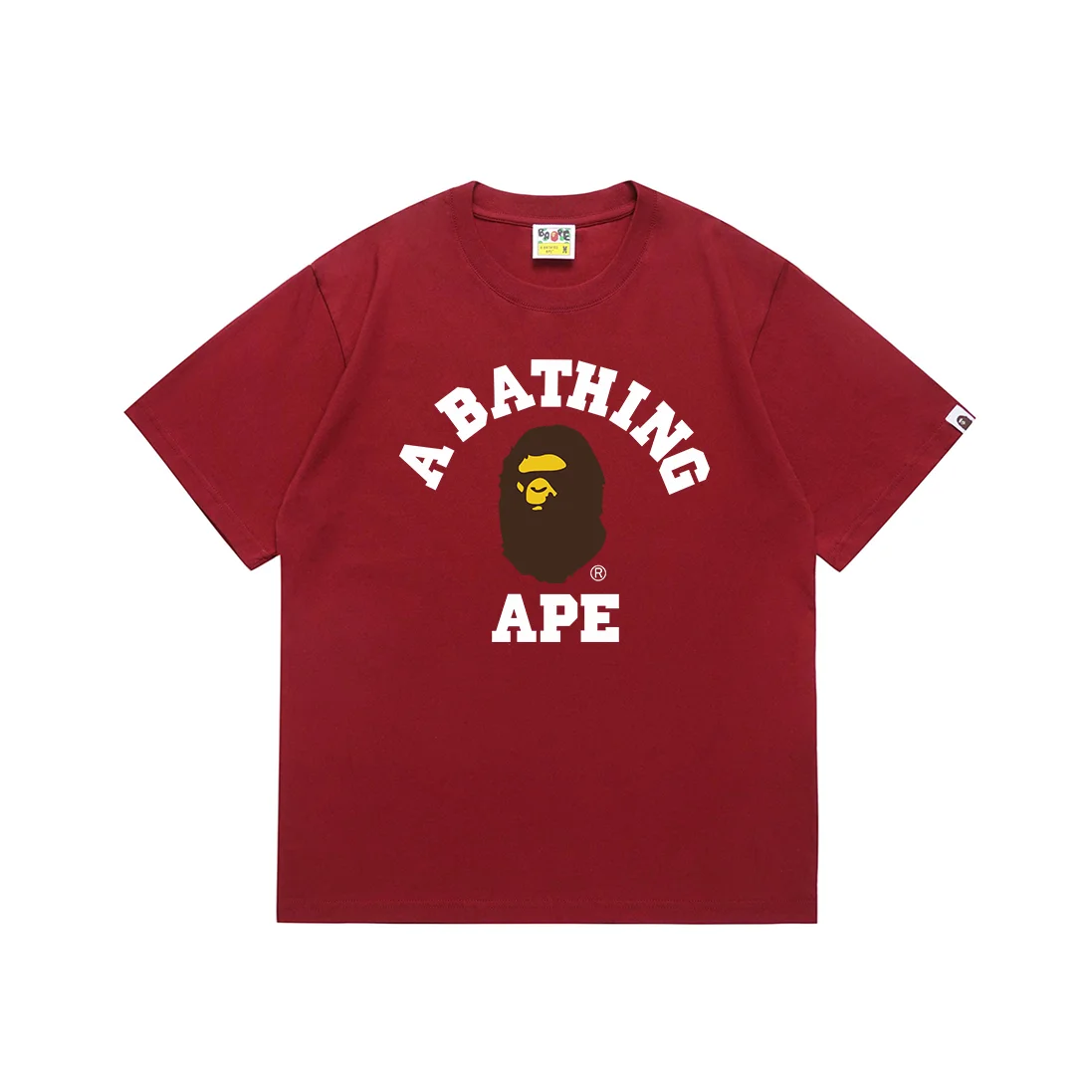 A Bathing Ape College Ape Red T-Shirt