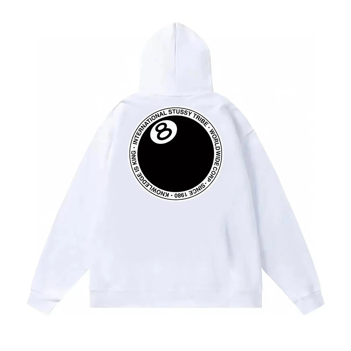 Stussy International Stussy Tribe Hoodie White Solid Sweatshirt