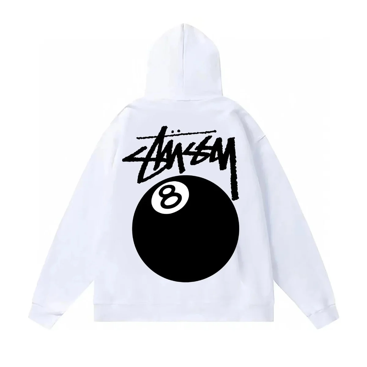 Stussy Stüssy Hoodie White Solid Pullover